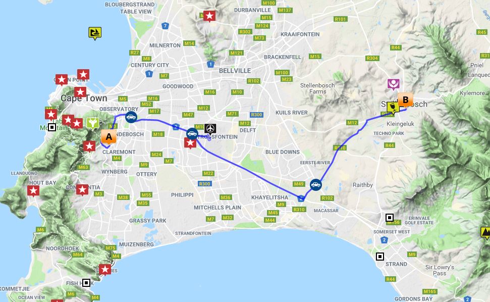 https://golftravelpeople.com/wp-content/uploads/2019/05/Cape-Winelands-Tour-Map-7-Nights.jpg